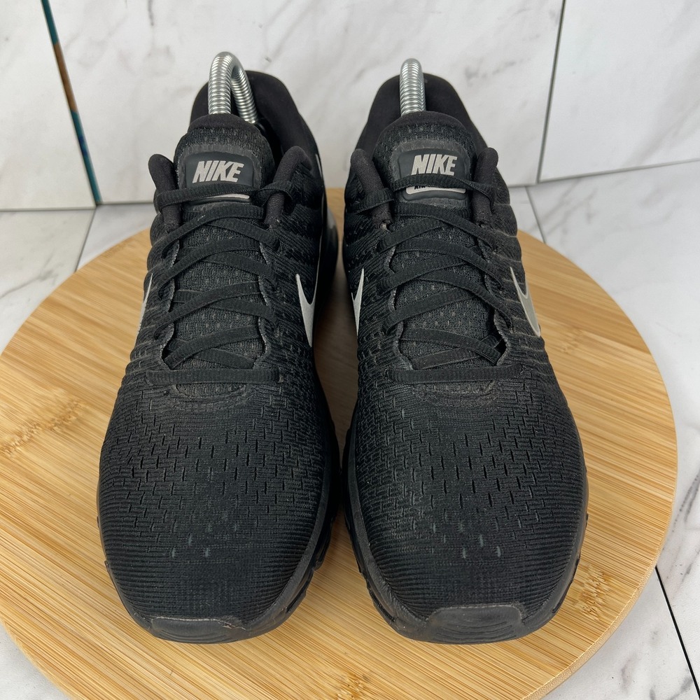 Nike Air Max 2017 Womens Size 8 Triple Black Running Gym Shoes 849560-001 - Picture 4 of 12